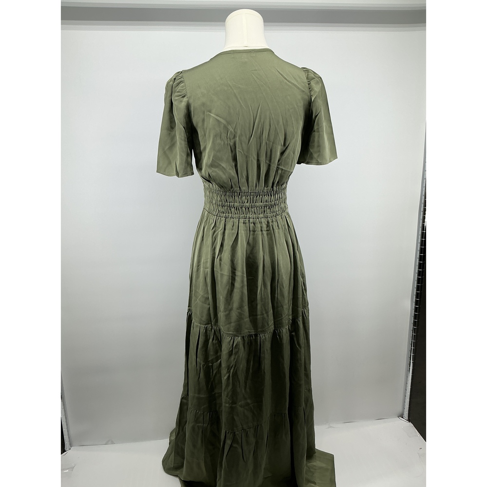 Washable Stretch Silk Tiered Maxi Dress - Picture 2 of 3